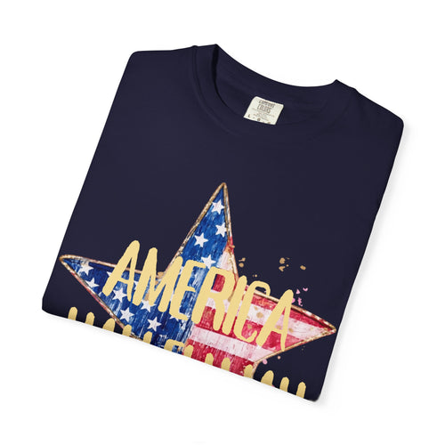 'America Hallelujah' Vintage Flag Tee