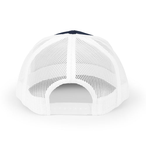 Embroidered Trucker Cap - TBE Brand Navy Mesh Snapback