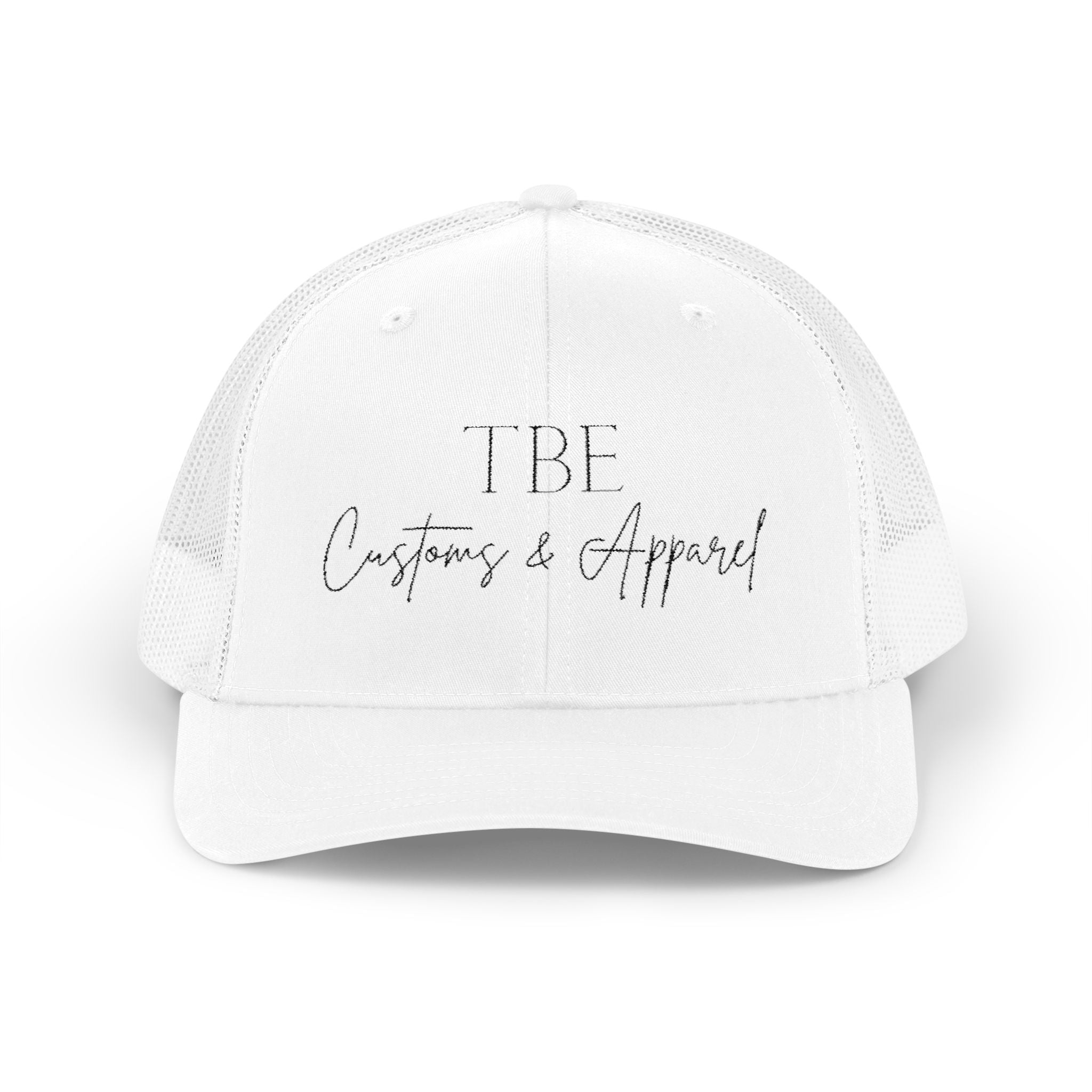 Trucker Cap — 'TBE Customs & Apparel' Embroidered Mesh